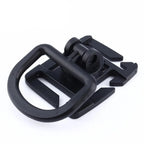 Lot de 4 anneaux tactiques porte équipement rotatifs fixation MOLLE Zone Tactique
