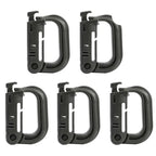 Lot de 5 Mousquetons tactiques Grimloc compatibles MOLLE 