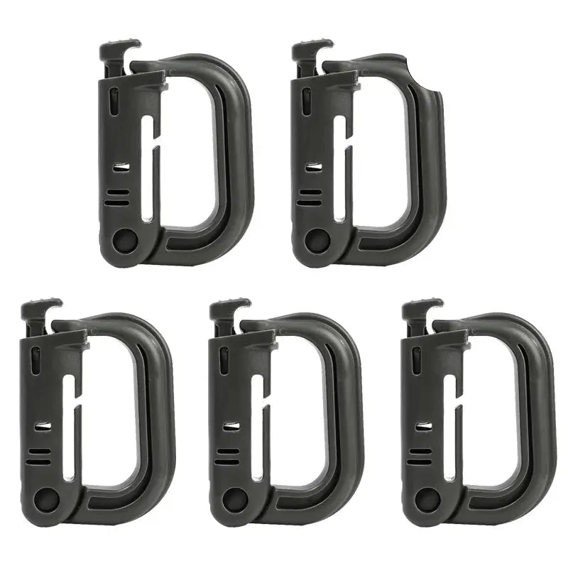 Lot de 5 Mousquetons tactiques Grimloc compatibles MOLLE Zone Tactique