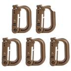 Lot de 5 Mousquetons tactiques Grimloc compatibles MOLLE 
