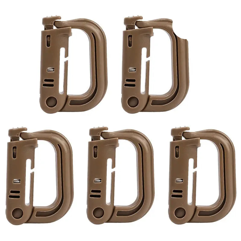Lot de 5 Mousquetons tactiques Grimloc compatibles MOLLE Zone Tactique