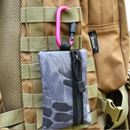 Lot de 5 mousquetons tactiques en aluminium avec vis de serrage Zone Tactique