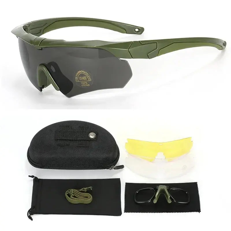 Lunettes balistiques tactiques de tir protection visuelle anti éclats 