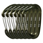 Mousquetons tactiques aluminium haute résistance (12Kn) Zone Tactique