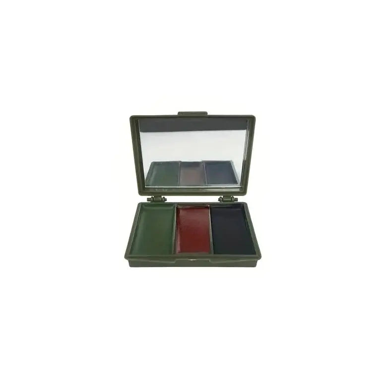 Palette peinture camouflage visage 3 couleurs avec miroir Zone Tactique
