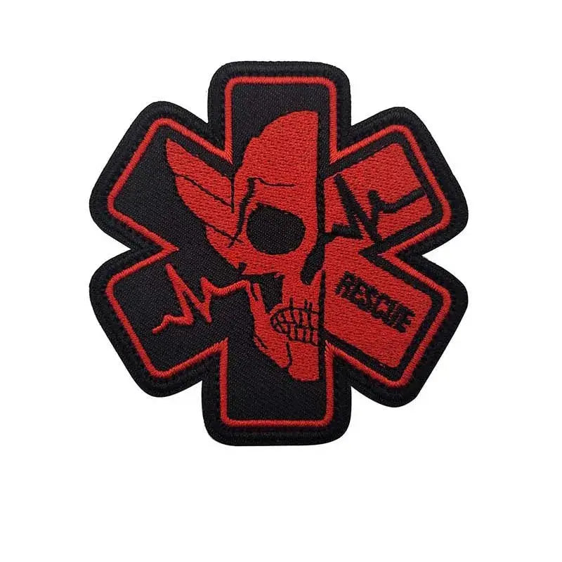 Patch étoile de vie médicale en tissu avec velcro 