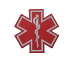 Patch étoile de vie médicale réfléchissante fixation velcro 