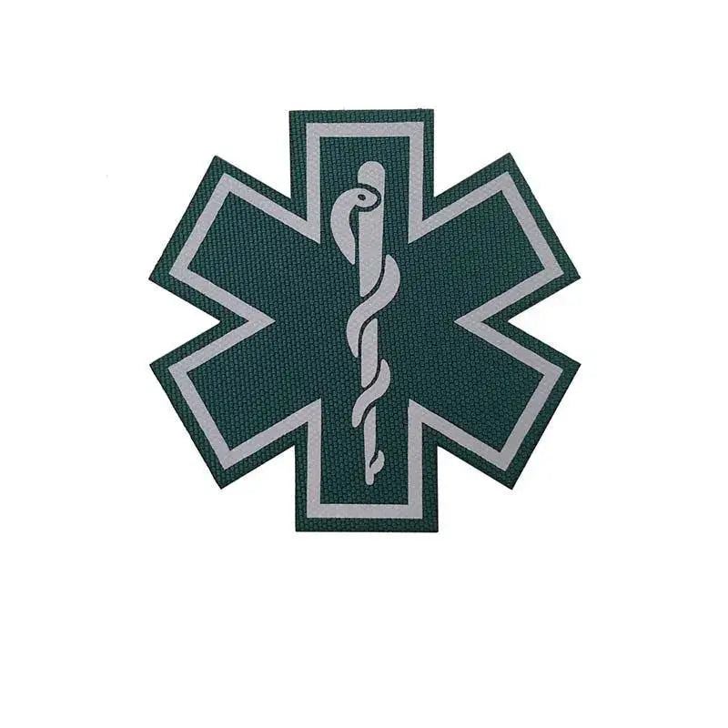 Patch étoile de vie médicale réfléchissante fixation velcro 