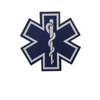Patch étoile de vie médicale réfléchissante fixation velcro 