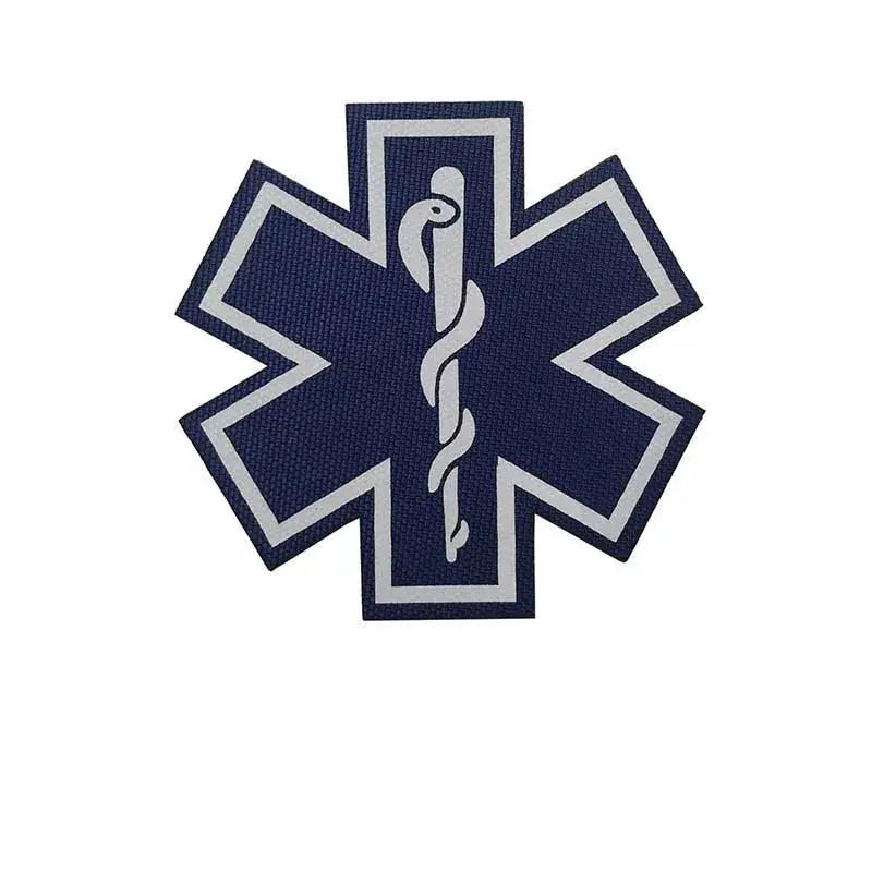 Patch étoile de vie médicale réfléchissante fixation velcro 