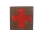 Patch médical croix réfléchissant avec fixation velcro 