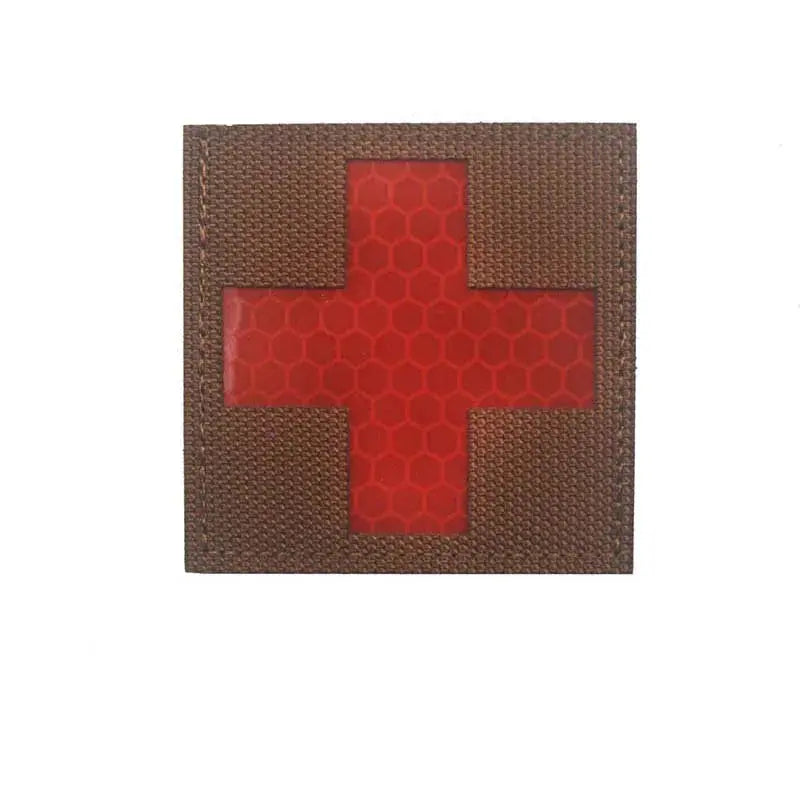 Patch médical croix réfléchissant avec fixation velcro 