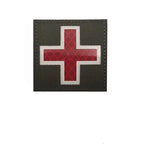 Patch médical croix réfléchissant avec fixation velcro 