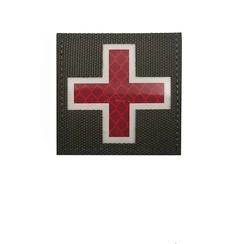 Patch médical croix réfléchissant avec fixation velcro 