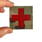 Patch médical croix réfléchissant avec fixation velcro 