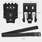 Plaque de cuisse tactique avec kit support holster fixation clip 