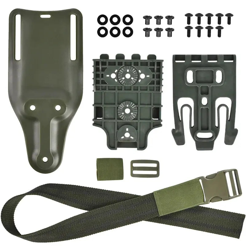 Plaque de cuisse tactique avec kit support holster fixation clip 
