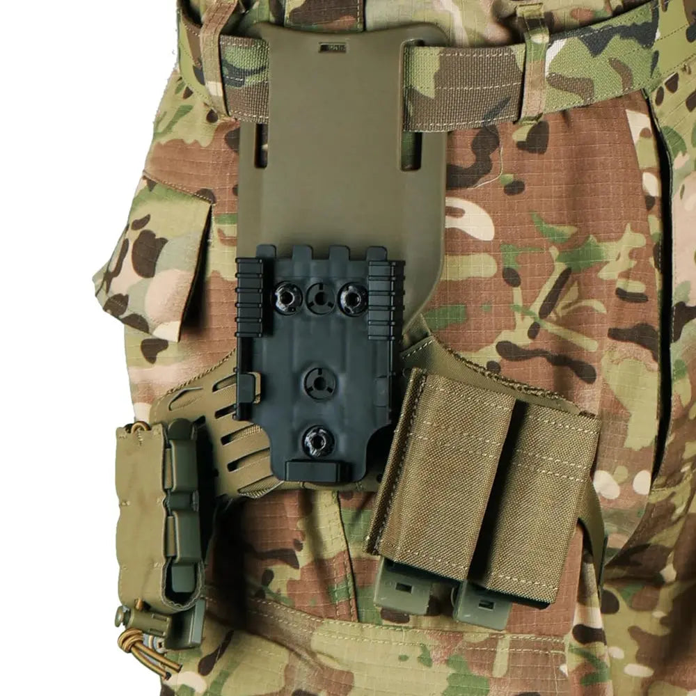 Plateforme de cuisse support pour holster avec panneau MOLLE 