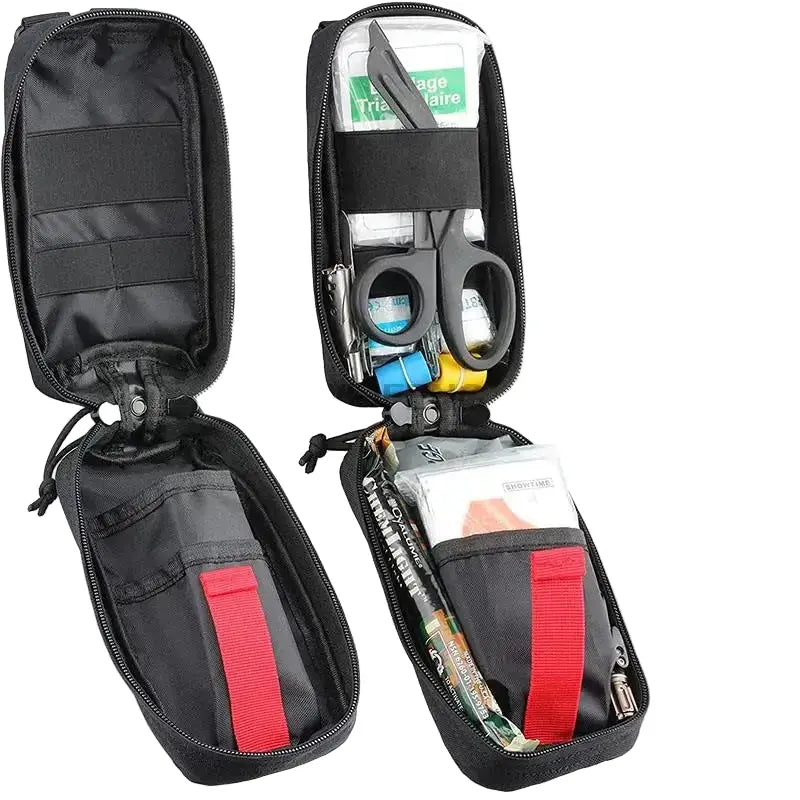 Plateforme de cuisse tactique drop leg MOLLE et pochette IFAK 