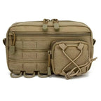 Poche admin MOLLE avec pochette frontale multifonction 