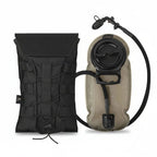Poche hydratation tactique 1.5L avec housse MOLLE et élastique 