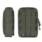 Poche utilitaire tactique plate admin MOLLE lasercut 