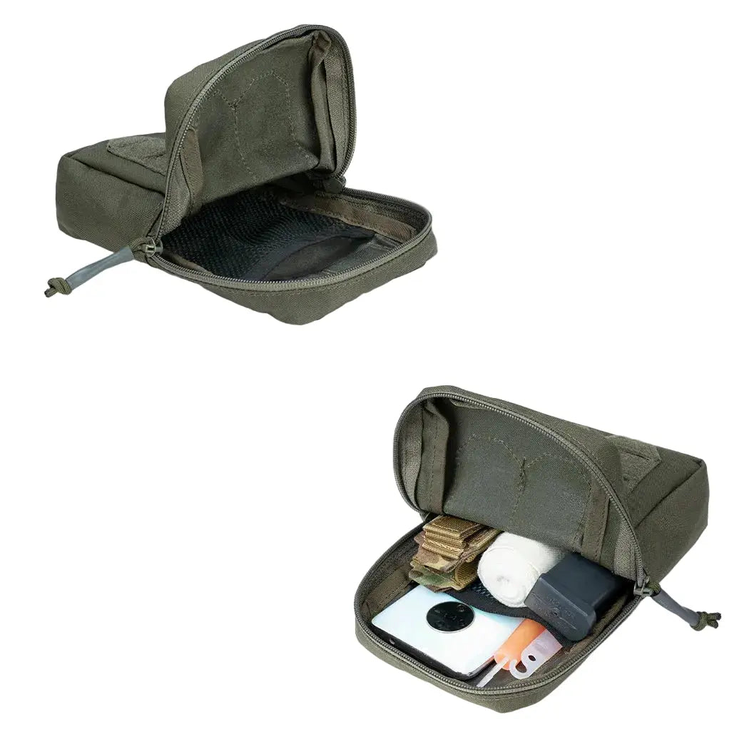 Poche utilitaire tactique plate admin MOLLE lasercut 