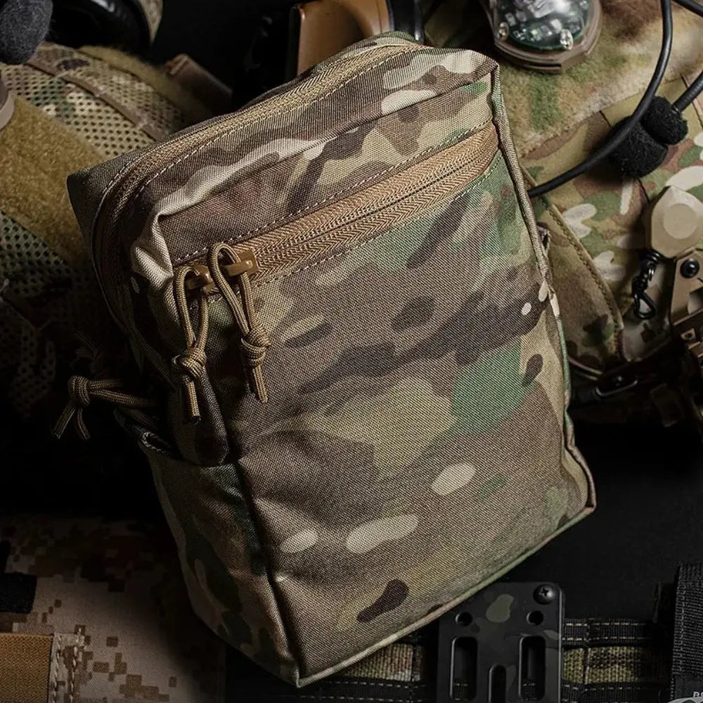 Poche verticale MOLLE lasercut tactique type GP et outils 