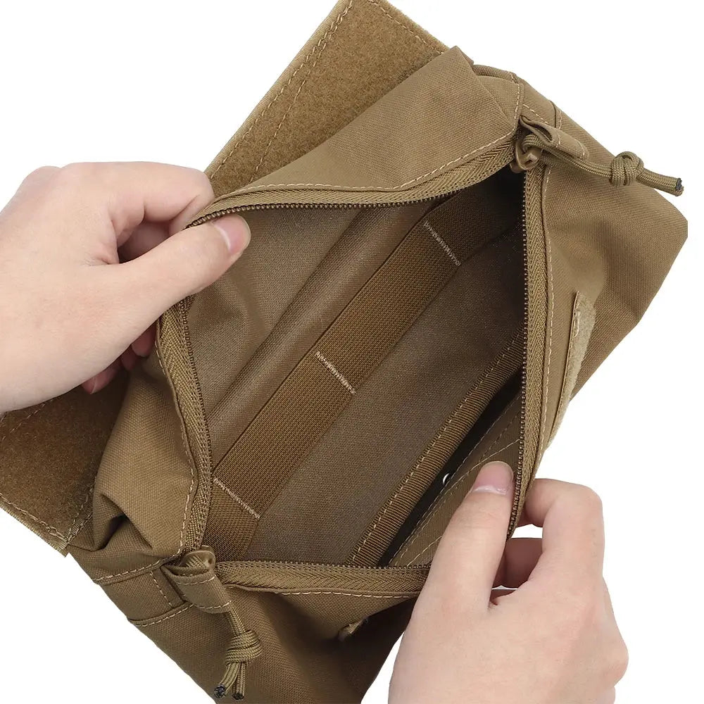 Pochette Dangle tactique velcro universelle pour gilet porte-plaques Zone Tactique