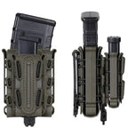Pochette MOLLE chargeur DUO 556 et 9mm rétention rigide usage rapide Zone Tactique
