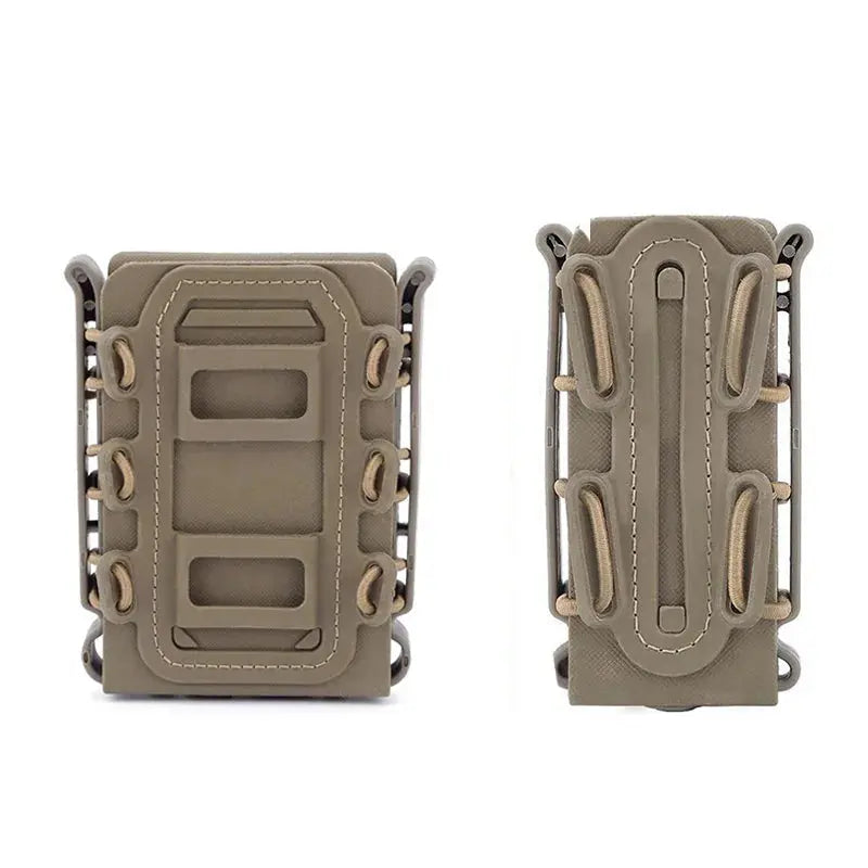 Pochette MOLLE chargeur DUO 556 et 9mm rétention rigide usage rapide Zone Tactique
