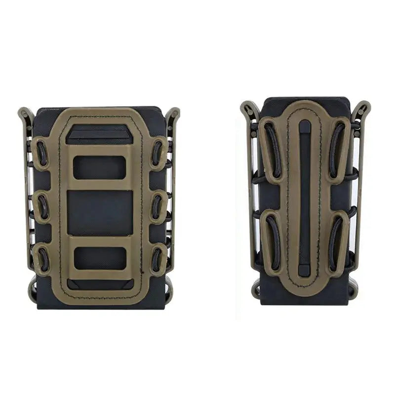 Pochette MOLLE chargeur DUO 556 et 9mm rétention rigide usage rapide Zone Tactique