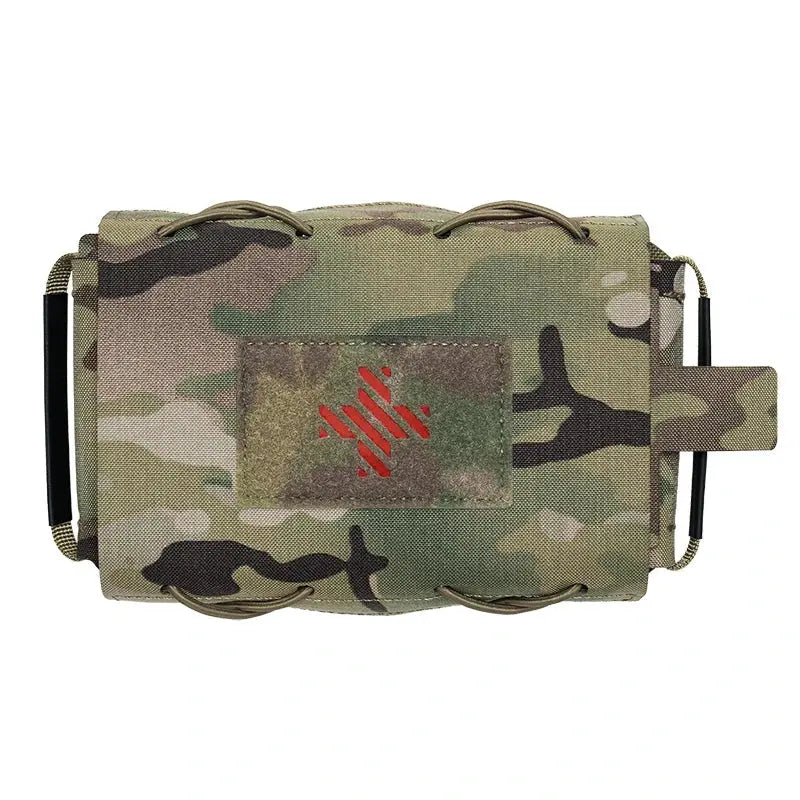 Pochette médicale tactique MOLLE avec rétention interne 