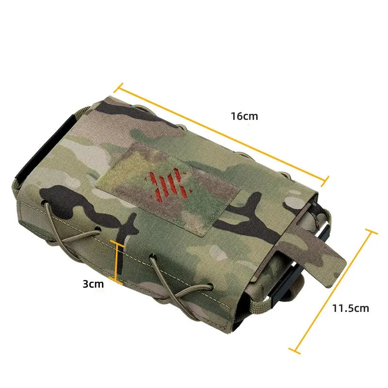 Pochette médicale tactique MOLLE avec rétention interne 