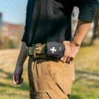 Pochette médicale tactique compacte avec croix identification 
