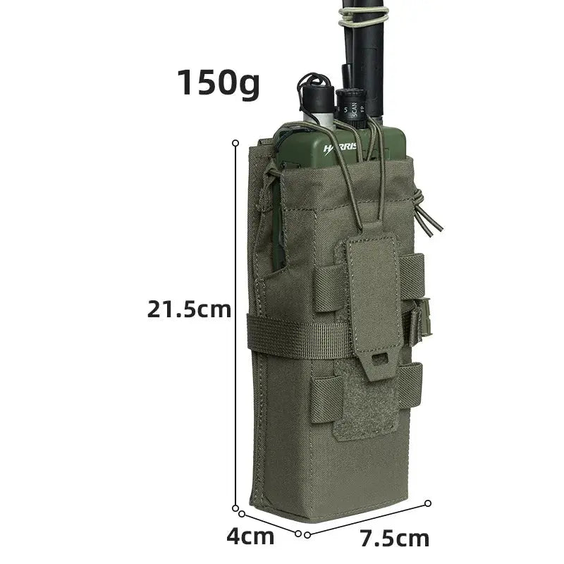 Pochette radio tactique molle réglable talkie walkie type PRC et ER 
