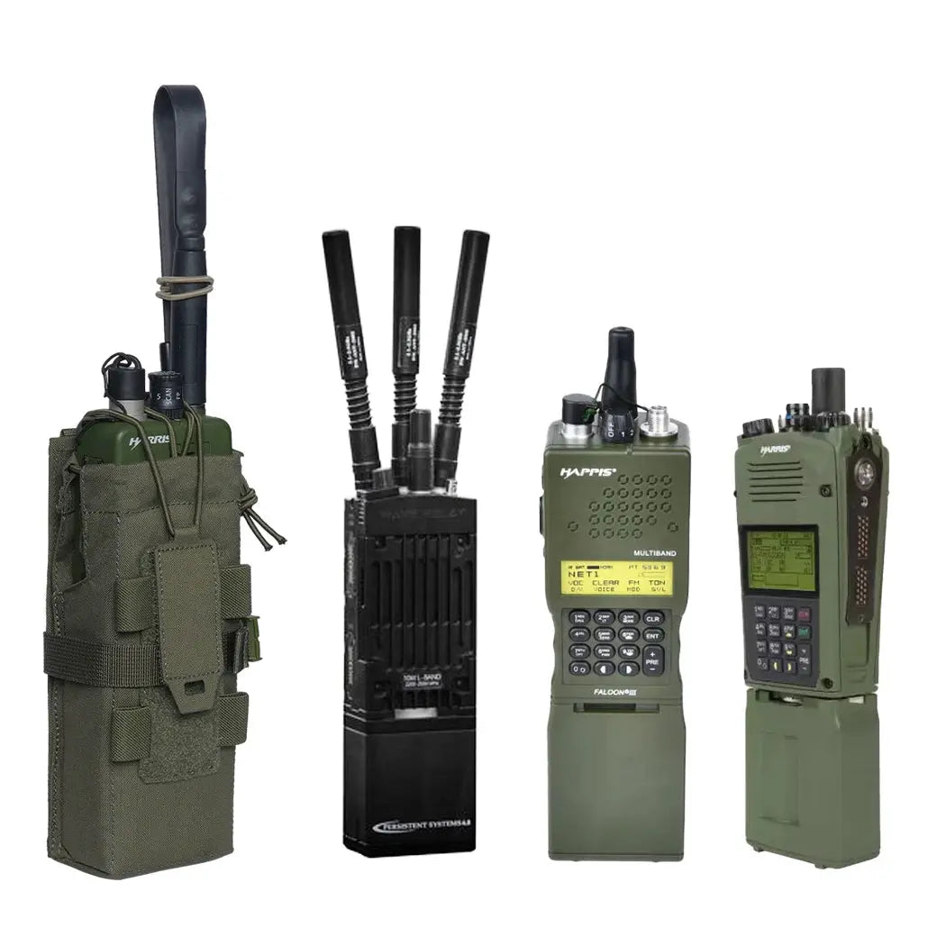 Pochette radio tactique molle réglable talkie walkie type PRC et ER 