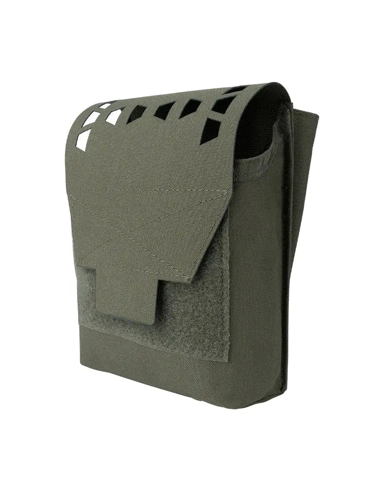Pochette tactique MOLLE à rabat fermeture rapide avec ouvertures - Zone Tactique
