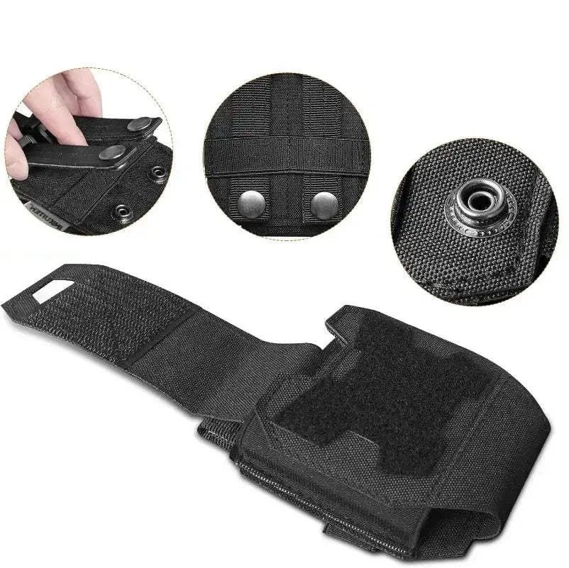 Pochette tactique MOLLE en nylon pour menottes et accessoires Zone Tactique