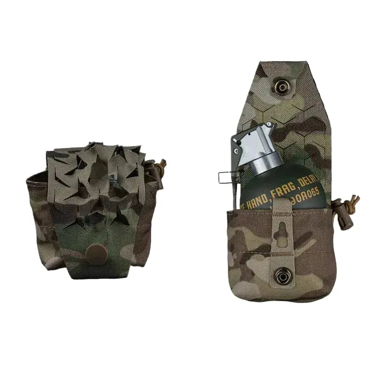 Pochette tactique compacte type grenade usage terrain Zone Tactique