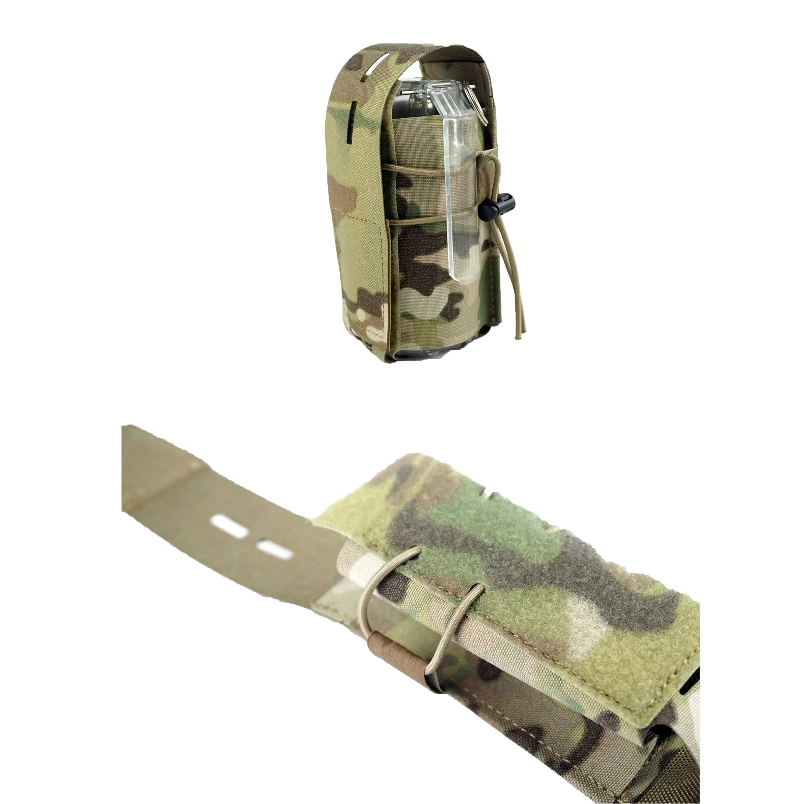 Pochette tactique grenade fumigène et flashbang MOLLE robuste terrain Zone Tactique