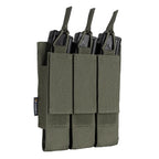 Pochette triple chargeurs longs 9mm type MP5 MOLLE rétention élastique Zone Tactique