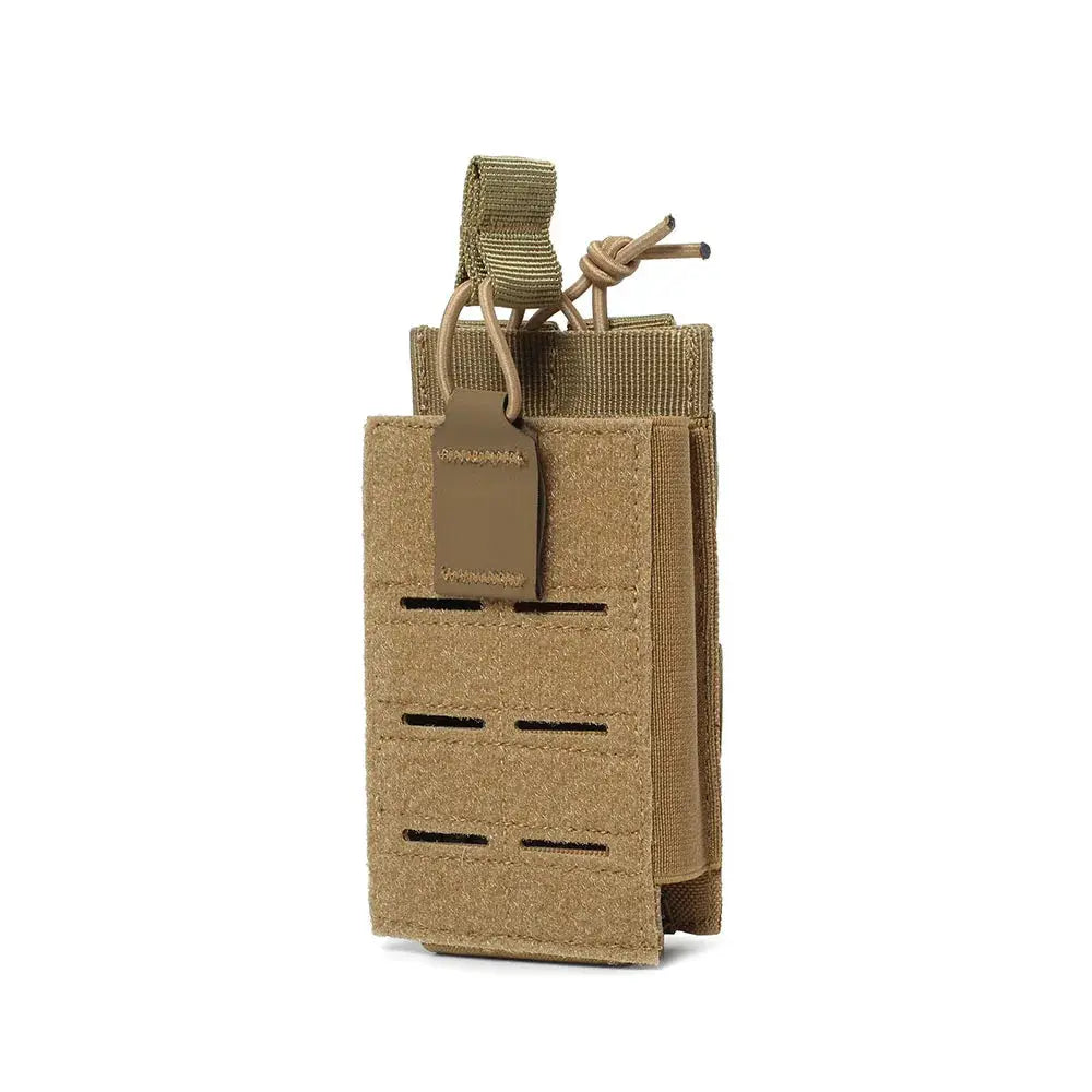 Porte-Chargeur MOLLE Single 5.56mm – Rétention élastique Zone Tactique