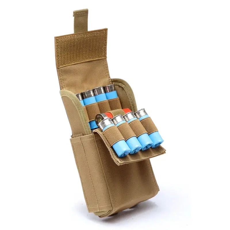 Porte cartouches MOLLE type chasse calibre 12 avec fermeture VELCRO Zone Tactique
