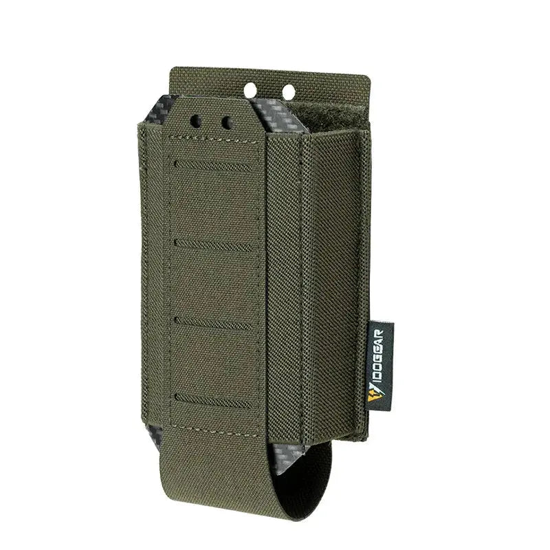 Porte chargeur 5.56 single MOLLE open top rapide rétention par serrage Zone Tactique