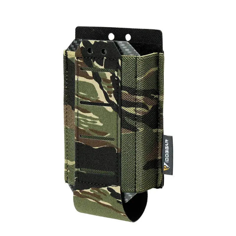 Porte chargeur 5.56 single MOLLE open top rapide rétention par serrage Zone Tactique