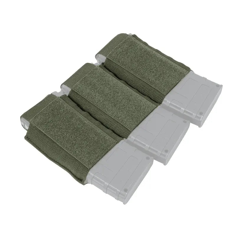 Porte chargeur 5.56 triple à VELCRO pour insertion poche tactique Zone Tactique