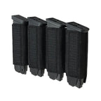 Porte chargeur 9mm quadruple à insérer dans pochette tactique 