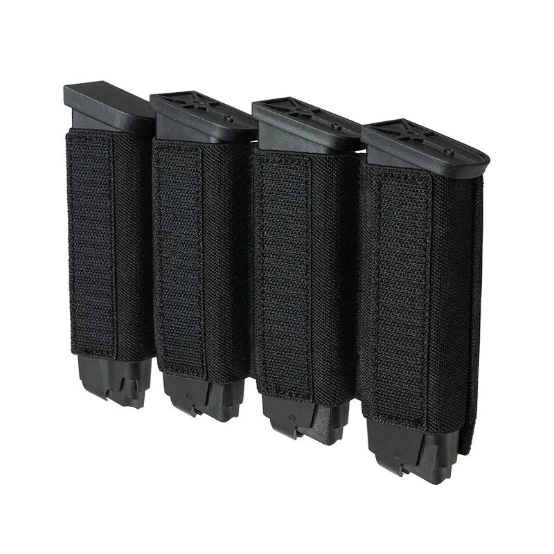 Porte chargeur 9mm quadruple à insérer dans pochette tactique Zone Tactique