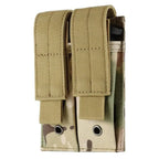 Porte chargeur DUO MOLLE pour chargeur pistolet 9mm rétention VELCRO 